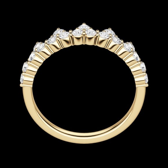 Crown Wedding Band - Picture 6 of 9